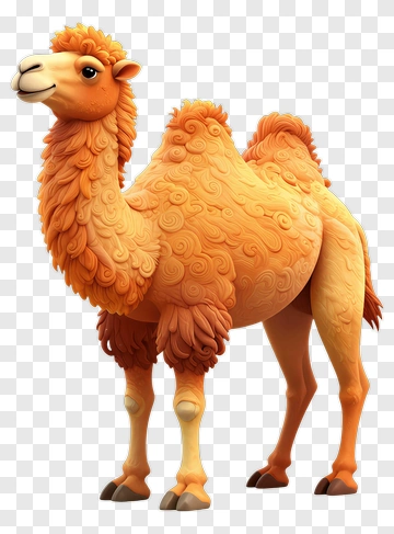 3D Cartoon Camel PNG