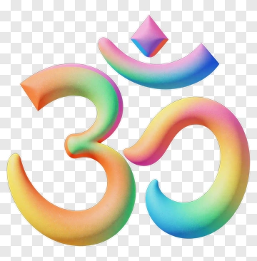 Colorful Om Symbol PNG