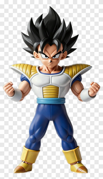 Fictional Character With Spiky Black Hair PNG