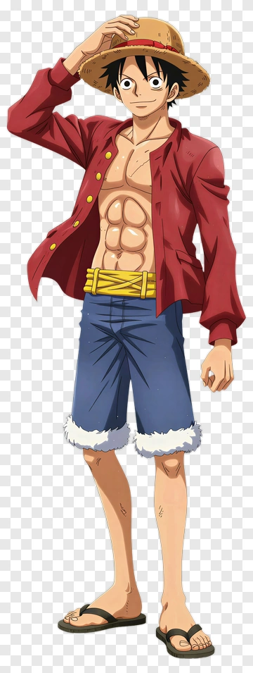 Anime Character In Casual Summer Outfit PNG