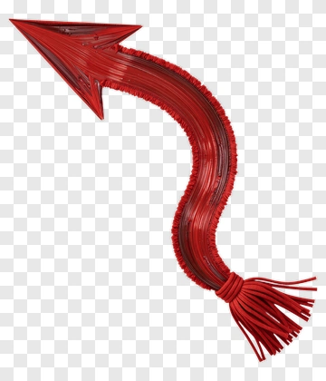 Red Curved Arrow PNG