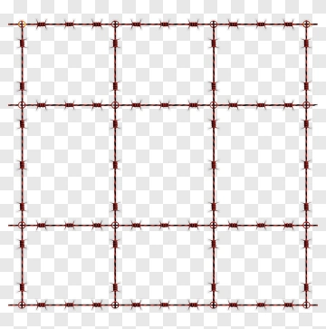Barbed Wire Fence Pattern PNG