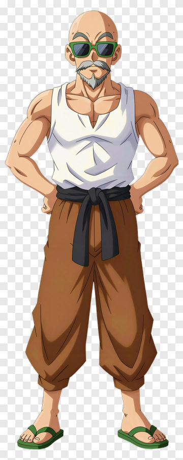 Cartoon Martial Arts Master PNG