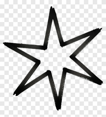 Black Star Shape PNG