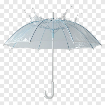 Transparent Umbrella With Water Splash PNG