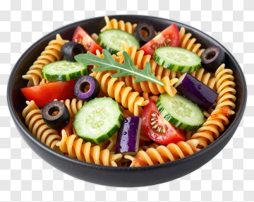 Colorful Pasta Salad With Vegetables PNG
