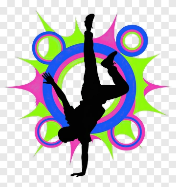 Breakdancer Performing A Handstand PNG