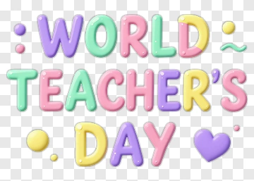 World Teacher's Day PNG