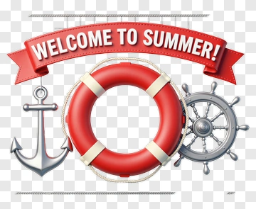 Welcome To Summer With Lifebuoy And Anchor PNG