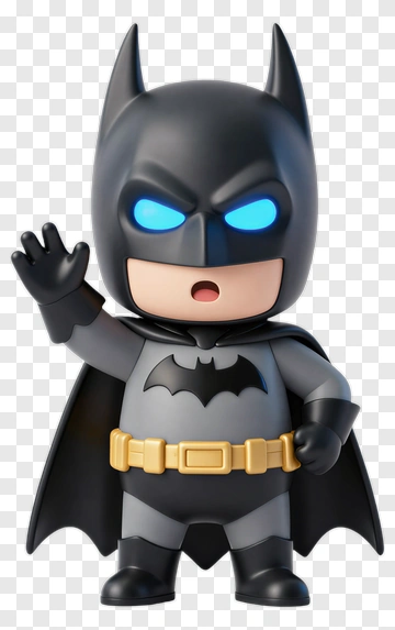 Cartoon Batman Waving PNG