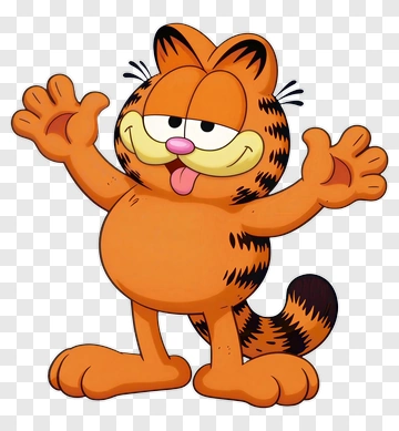 Cartoon Cat With Open Arms PNG