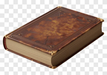 Antique Leather-Bound Book PNG