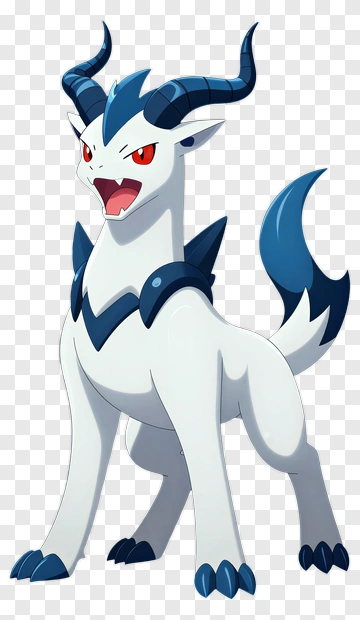 Fierce White Dragon Character PNG