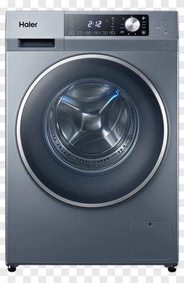 Haier Washing Machine With Transparent Door PNG