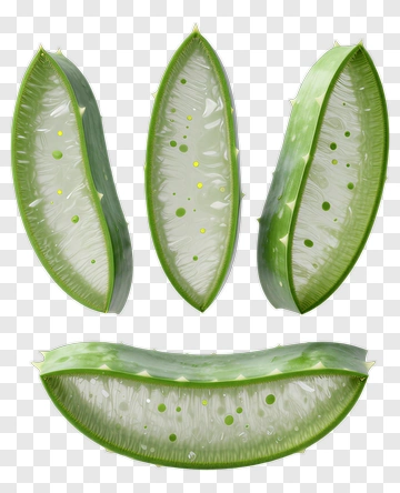 Aloe Vera Leaf Slices PNG
