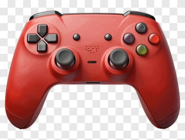 Red Gaming Controller PNG