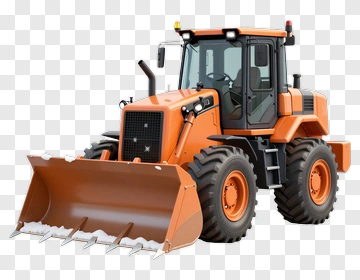 3D Bulldozer With Loader Bucket PNG