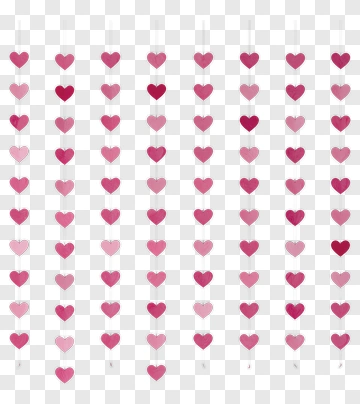 Colorful Heart Pattern PNG