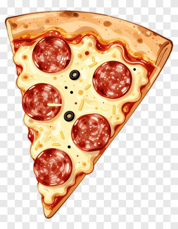 Pepperoni Pizza Slice PNG