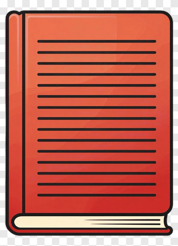 Red Book With Blank Pages PNG