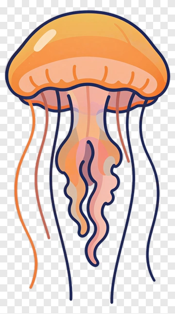 Cartoon Jellyfish PNG