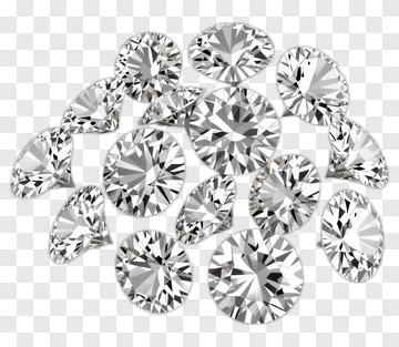Collection Of Sparkling Diamonds PNG