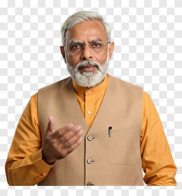 Man Gesturing In A Brown Vest PNG
