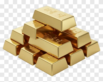 Gold Bullion Bars PNG