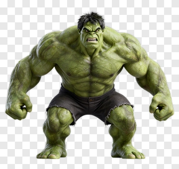 Hulk Character In A Powerful Pose PNG