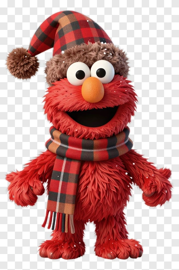Cartoon Character In A Winter Hat And Scarf PNG