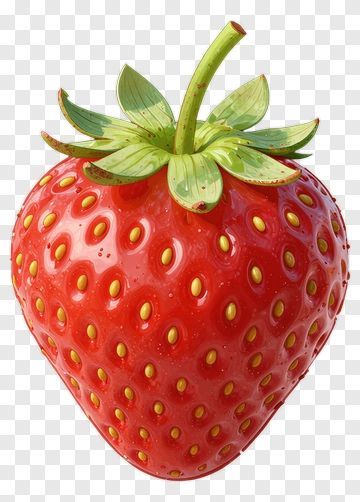 Realistic Strawberry PNG