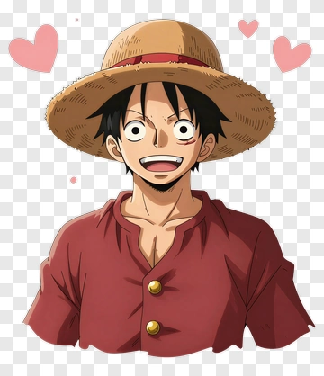 Smiling Cartoon Character With Straw Hat PNG