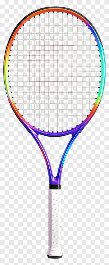 Colorful Tennis Racket PNG
