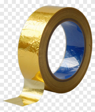 Gold Foil Tape Roll PNG
