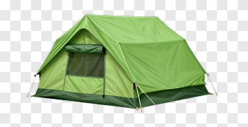 Green Camping Tent PNG