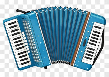 Blue Accordion PNG