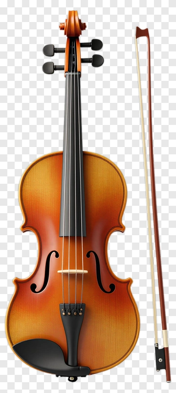 Violin With Bow PNG