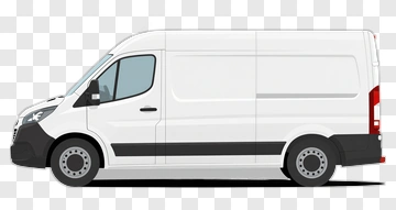 White Delivery Van PNG