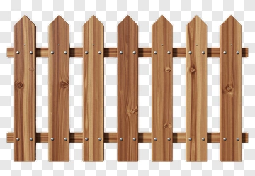 Wooden Picket Fence PNG