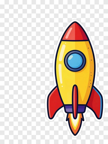 Cartoon Rocket PNG