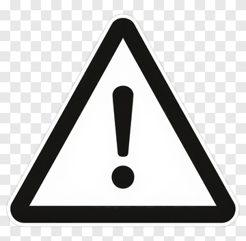 Warning Sign With Exclamation Mark PNG
