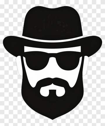 Stylized Man With Hat And Sunglasses PNG