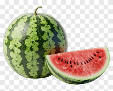 Watermelon With A Slice PNG