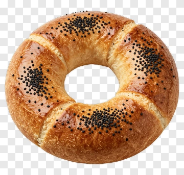 Fresh Bagel With Sesame Seeds PNG