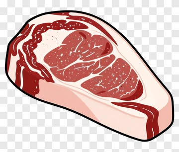 Raw Ribeye Steak PNG