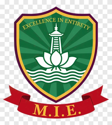 M.i.e. Emblem With Lotus And Lighthouse PNG
