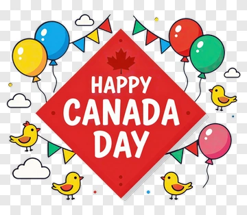 Happy Canada Day Celebration PNG