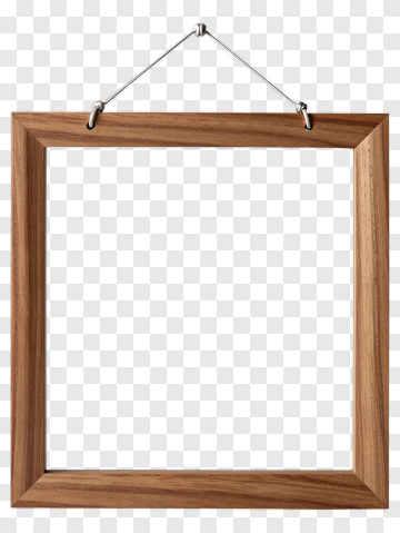 Wooden Picture Frame PNG