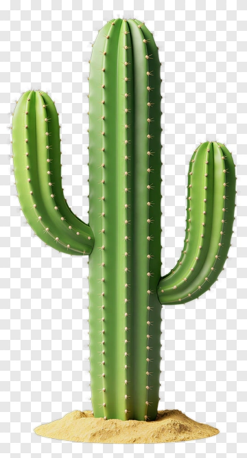 Cactus In Sandy Soil PNG