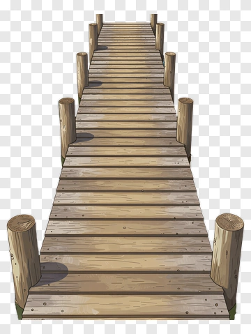Wooden Dock Pathway PNG